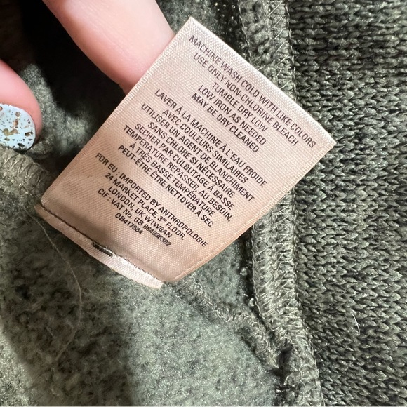 Saturday Sunday XS gray cowl neck sweater Anthro - Picture 9 of 10